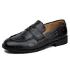 Nuevo Producto~Mocasines Planos de Cuero Negro para Mujer, Nuevo Estilo Primavera y Otoño, Zapatos Casuales Retro de Punta Redonda Estilo Francés para Mujer