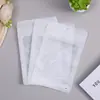 Bolsas transparentes con ventana y autocierre de stock listo para ropa interior, calcetines y accesorios, bolsas de embalaje de producto universales, bolsas especializadas para uso transfronterizo