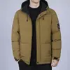 Nueva chaqueta de algodón con capucha engrosada de otoño e invierno para hombre, abrigo de algodón cálido casual de corte holgado, talla grande con capucha