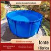 Suporte Redondo de Plástico Lona para Piscina Espessada Piscina Temporária para Criação de Carpas com Suporte Lona para Tanque de Peixes Piscina para Criação de Sanguessugas