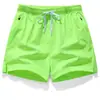 Nuevos Pantalones Cortos de Tres Puntos para Hombre, Secado Rápido, Pantalones Deportivos Casuales Sueltos de Tres Puntos para Hombre, Pantalones de Playa Finos de Seda de Hielo Transfronterizos, Pedir