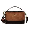 Bolso Cubo Cadena Estampado Leopardo Mujer 2026 Nueva Moda Versátil Gama Alta Estilo Pequeño Fragante Bolso de Hombro Cruzado