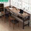 Escritorio sencillo, estrecho, largo, para casa, doble, para trabajo, estudio, alquiler de casa, escritorio de pared para ordenador.