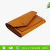 Monedero de Moda para Mujer Portatarjetas de Negocio de Cuero Curtido Vegetal Japonés y Coreano Bolsa de Almacenamiento Multifuncional Portatarjetas de Cuero Genuino Hecho a Medida