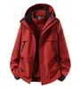 Forro de forro polar compuesto Olyron de grafeno, cremallera impermeable, insignia intercambiable, chaqueta con capucha tres en uno