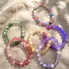 Pulsera Fotosensible UV que Cambia de Color con Brillo Fino, Pulsera de Ojo de Gato Estrellado de Resina que Cambia de Luz, Joyería de Mano Colorida de Caramelo, Artículo Más Vendido