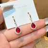 Brincos Geométricos Ovais de Alto Padrão Estilo Francês para Mulheres, Estilo Fashion de Luxo Leve, Brincos de Banquete, Acessórios de Orelha Minimalistas de Nicho para Combinar