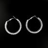 Aretes de cadena simple Joker de garra transfronteriza, cadena de cuentas redondas, aretes de micro incrustaciones de cobre y circonio, fabricantes mayoristas