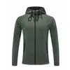 Em estoque Jaqueta Esportiva com Capuz Masculina de Primavera Cor Sólida Moletom Casual Roupas para Corrida ao Ar Livre Fitness Moda Masculina Amazon
