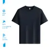 Camiseta de Trabajo de Gama Alta Cuello Redondo Personalizada Holgada para Pareja Manga Corta Corporativa Unisex Camisa Cultural con Bordado Impresión al Aire Doble Cara