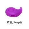 Coma - Funda de silicona antideslizante para gafas, gancho para la oreja, unisex, para deportes, fija, redonda, con clip para la oreja