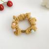 Anillo para el cabello con cuentas de color caramelo para el intestino delgado, cuerda para el cabello fresca y pequeña de celebridades de Internet, estilo coreano, linda banda de goma, nueva y dulce cuerda para el cabello de malla.