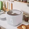 Contenedor de arroz para uso doméstico, nuevo modelo 2026, a prueba de insectos, a prueba de humedad, sellado, recipiente de almacenamiento de arroz de grado alimenticio, caja de almacenamiento de granos de gran capacidad