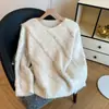 Tejido de punto con diseño chic y hermoso para mujer 2025 Otoño e Invierno Nuevo Suave y Sedoso Mohair Tejido Punto Suave