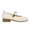 Nuevos zapatos de mujer estilo chino de punta redonda, poco profundos, retro, versátiles para combinar con faldas, zapatos Mary Jane franceses populares para verano y otoño 2026