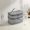 Bolsa de Cosméticos de Malla de Doble Capa Lavable de Gran Capacidad Estilo Coreano Bolsa Lavable de Almacenamiento de Viaje Bolsa Lavable de Almacenamiento de Viaje