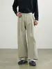 Pantalones Rectos Anchos Vintage para Hombre G-stone con Cintura Elástica en la Espalda, Pantalones Casuales de Corte Holgado de Moda para Hombre