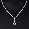 Collar alto de diamantes simulados, cadena universal, cadena para suéter, diamante de alto carbono importado, collar universal de alta calidad para mujer