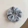 Bufanda Cuadrada de Corazón a Cuadros Estilo Coreano Nueva, Lazo para el Cabello con Moño, Botones de Perla, Goma para el Cabello, Accesorio de Moda para el Cabello de Mujer