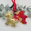 Llavero de Oro Puro 999 "Hazte Rico al Instante", Regalo de Año Nuevo del Año del Caballo, Colgante de Caballo Pequeño, Recuerdo para la Prosperidad Instantánea