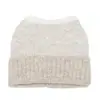 Sombrero de Lana de Punto con Orejas de Gato Diabólico y Color Degradado, Nuevo para Otoño e Invierno, Xiyin Temu Transfronterizo, Suéter de Punto para Mujer