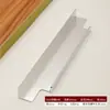 Puxador de Borda Selada Embutido para Guarda-Roupa, Sem Furo, Fácil de Instalar, Puxador em Liga de Alumínio Anodizado para Gaveta, Guarda-Roupa, Porta de Armário