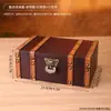 Caixa de Armazenamento de Madeira Estilo Antigo para Acessórios Domésticos, Caixa de Armazenamento de Cartas, Organizador de Mesa, Adereço para Sala de Escape