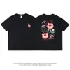 Camiseta de Manga Corta con Estampado de Oso Arcoíris, Nueva Tendencia de Marca de Nicho para Verano, para Hombres y Mujeres, Exquisita Camiseta de Algodón Puro con Cuello Redondo, Venta al por Mayor