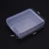 Caja rectangular transparente de plástico PS caja de embalaje para tapones para los oídos transparentes caja de embalaje para almacenamiento de materiales pequeños de bricolaje caja de cosméticos