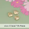 Pendente de Ouro Real 18K Galvanizado Estilo Coreano Simples Várias Especificações Amor DIY Brincos Colar Acessórios de Joias Semi-acabados