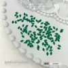 Rhinestones Pequeños Verdes Esmeralda de Base Plana para Uñas, Rhinestones Súper Brillantes con Forma de Gota de Agua y Mariposa, Decoraciones para Uñas al por Mayor