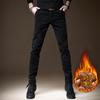 Pantalones Casuales de Pana con Forro de Polar de Otoño para Hombre, Marca de Moda, Corte Entallado, Pierna Estrecha, Elásticos, Ligeros para Negocios, Pantalones de Pana para Hombre