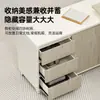 Escritorio de Computadora para Jefe, Escritorio de Supervisor para Gerente de Finanzas con Gabinete Lateral, Escritorio de Oficina Minimalista Moderno con Silla, Set de 1.6m