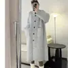 Suéter Jacket de Cuello Alto Casual Suave y Cera Estilo Perezoso Holgado Otoño e Invierno Coreano Cárdigan Tejido para Mujer Cortavientos de Longitud Media