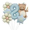Nuevo Globo de Película de Aluminio de Pastel Mágico de Oso Set Número 32 pulgadas Garra de Oso Fiesta de Cumpleaños Infantil Accesorios para Fotos