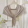 Cachecol triangular de tricô liso estilo coreano, um lenço de cabeça, xale, aquecedor de pescoço e cachecol de pescoço moderno e versátil para mulheres, perfeito para o outono e inverno