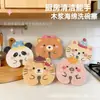 Esponja de celulose de madeira cartoon criativa, popular no Xiaohongshu, Esponja de lavar louça Série Abraço para uso na cozinha, para esfregar pratos e panelas