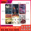 Letreros de Lata Vintage Transfronterizos para Licor y Café con Aspecto Desgastado, Placas Metálicas Decorativas para Hotel y Tienda de Whisky, Cola, Cóctel