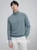 [Lana y Modal Lavables a Máquina] Suéter Casual de Cuello Alto para Hombre, Tejido Base para Almacenamiento de Calor y Calidez en Otoño e Invierno