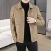 Nueva Chaqueta de Cuero para Hombre Otoño/Invierno 2026 con Solapa, Auténtico Abrigo de Piel Suave Business Casual para Hombres Jóvenes y de Mediana Edad, Versátil