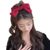 Tocado de Lazo Grande de Satén Negro Pinza para el Cabello para Mujer 2024 Nuevo Clip para la Parte Posterior de la Cabeza Accesorios para el Cabello Otoño e Invierno Tarjetas para el Cabello de Celebridad Cibernética