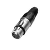 Conector hembra XLR de 4 pines suizo es adecuado para amplificadores, micrófonos, consolas de mezcla y periféricos de audio Conectores XLR