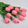 Flores falsas de tulipa pu de alta qualidade além das fronteiras para adereços de fotografia de casamento em casa, hotel, simulação de flores por atacado