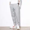 Calça de Moletom Casual de Algodão Puro Personalizada para Homens e Mulheres, Calça Esportiva de Terry 100% Algodão com Cintura Elástica, Calça Jogger Solta para Homens