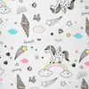 Franela de Algodón Tejido Estampado de Dibujos Animados Terciopelo Terciopelo Cepillado Tela para Pijamas y Ropa de Casa para Niños