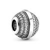 Pulsera Pangadora de Plata Esterlina S925 Hueso de Serpiente Cuentas con Cuentas Cuentas Corazón del Océano Joyería DIY de Venta Caliente