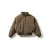 ORIGTEEN Jaqueta de Penas Solta Estilo Retrô Masculina Inverno Penugem de Pato Branca Casaco Gola Alta Jaqueta Puffer YR158