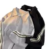 Camisa Polo para Hombre 2025 Primavera y Otoño Marca de Tendencia Cuello de Solapa Sudadera Jacquard Tendencia para Hombre Camiseta de Manga Larga Top Chaqueta