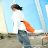 Orelha de besta de pelúcia grande feita à mão cauda de besta acessórios de joias para cosplay cauda de raposa Cauda de Lobo acessórios de cauda de gato