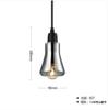 Luminária Pendente de Restaurante Criativa Estilosa Vidro Sombra Lâmpadas Escandinavas Estilo Industrial Simples Lâmpada de Mesa de Bar Luz Pendente LED